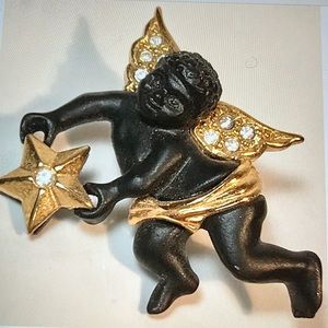 Coreen Simpson Black Angel Pin